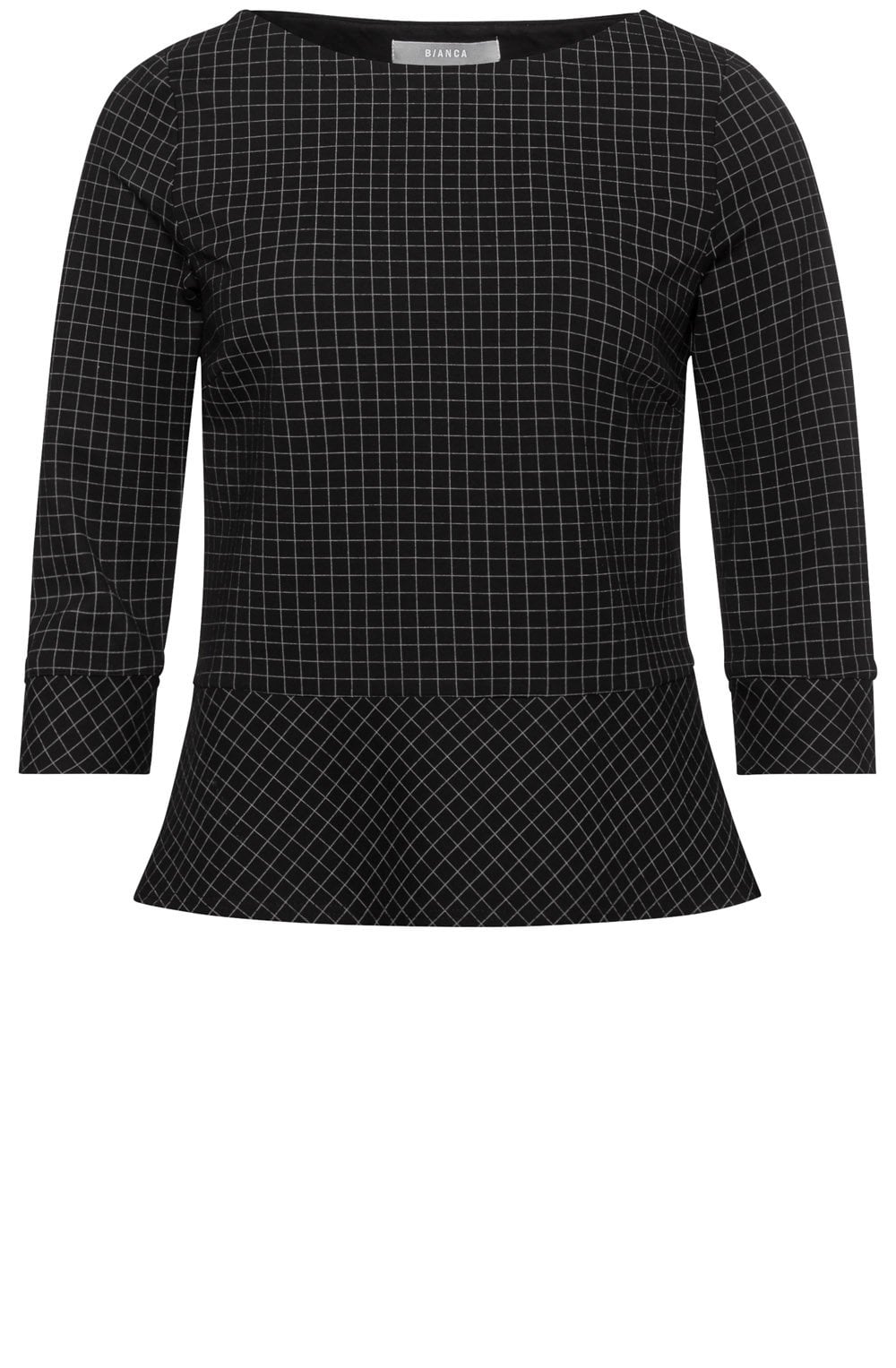 Black Check Top