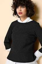 Black Check Top