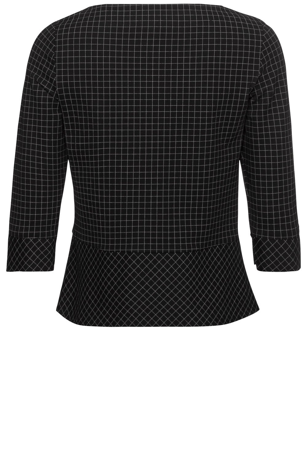 Black Check Top