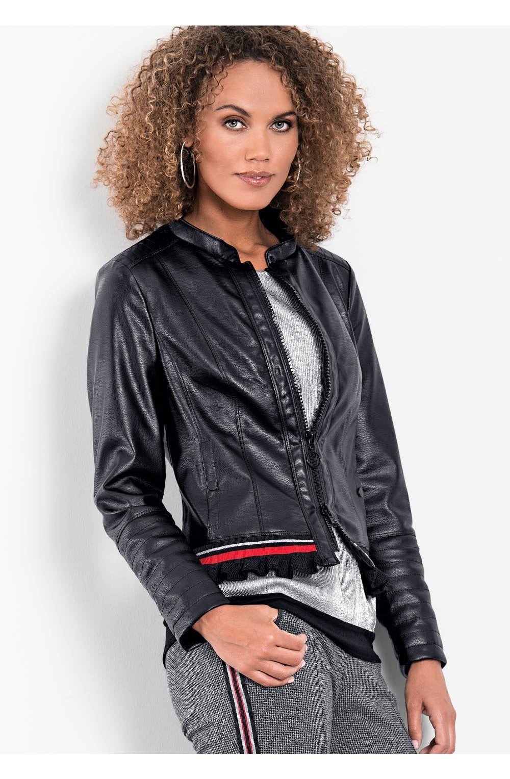 Black Faux Leather Jacket