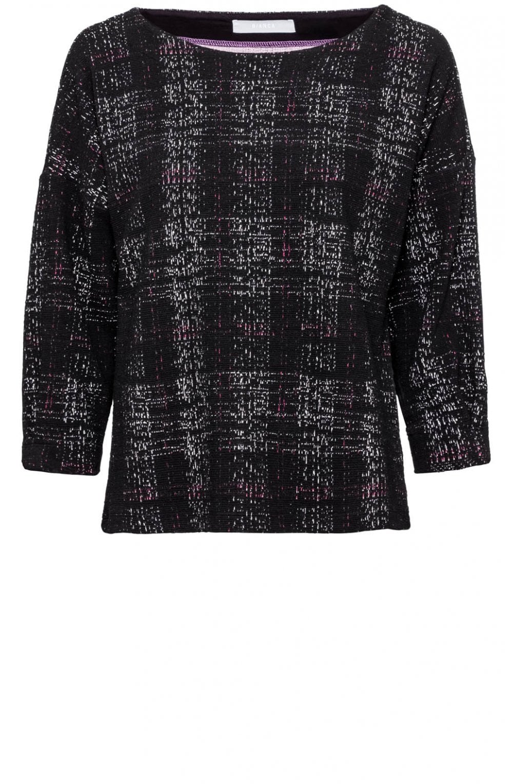 Black Fleck Design Top