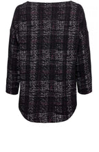 Black Fleck Design Top