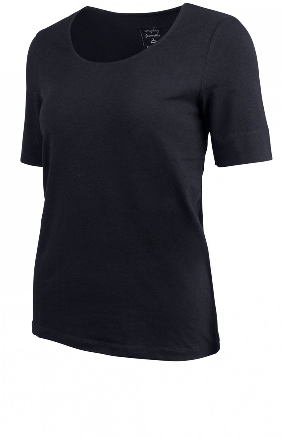 Black Jersey T Shirt