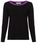 Black & Purple Jumper