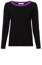 Black & Purple Jumper