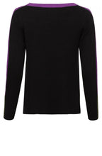 Black & Purple Jumper