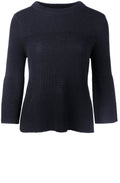 Black Ribbed Knit Sweater