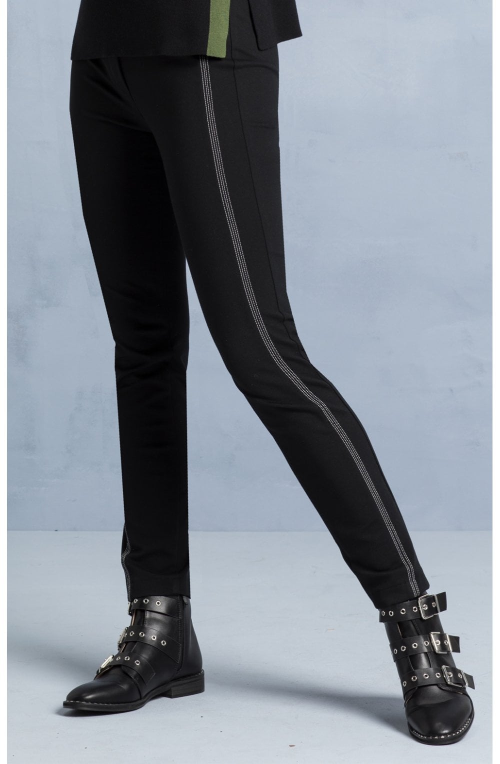 Black Slim Leg Trousers