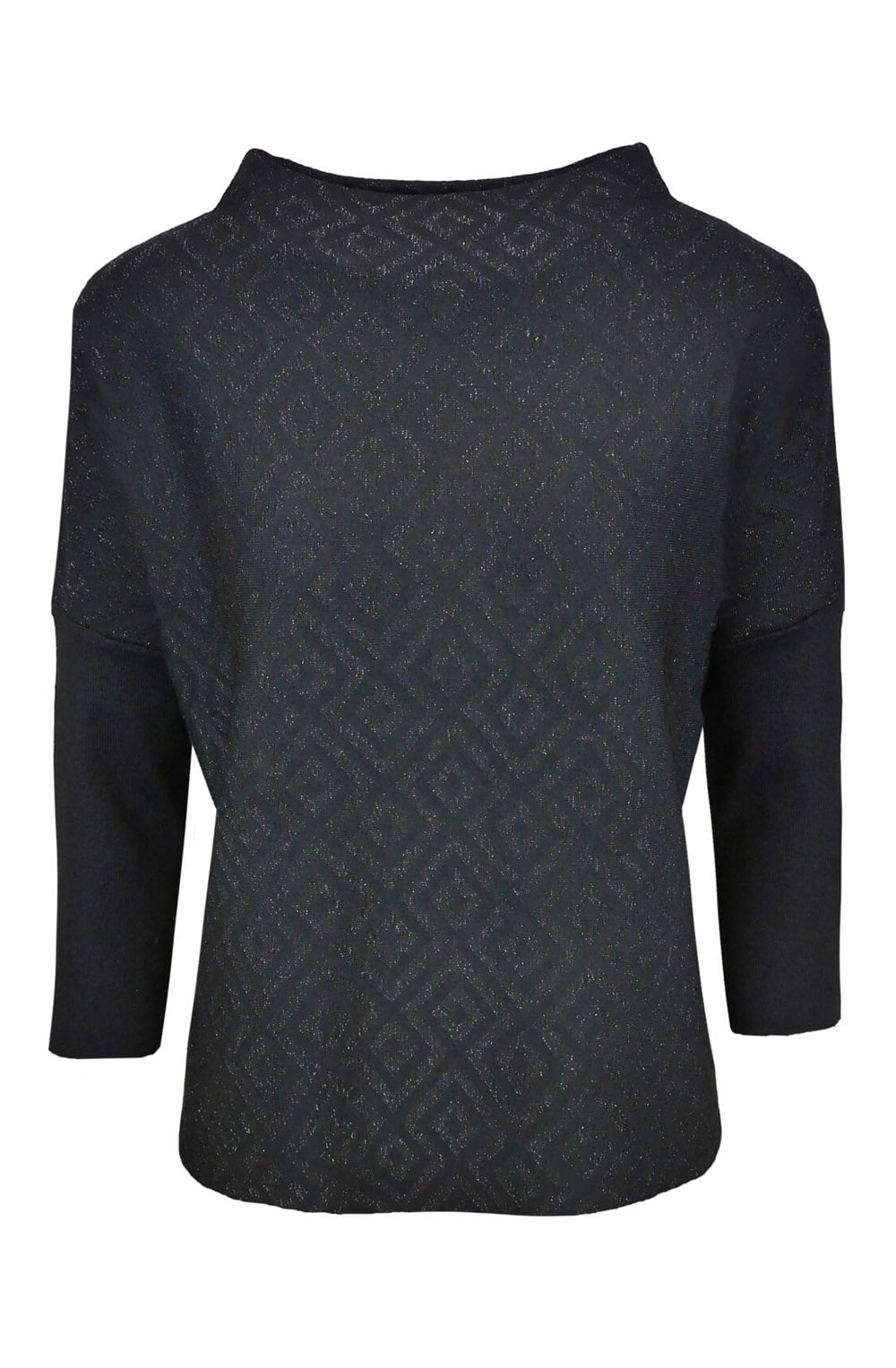 Black Sparkle Pattern Jumper