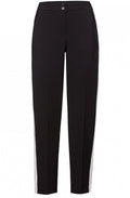 Black Stripe Detailed Trousers