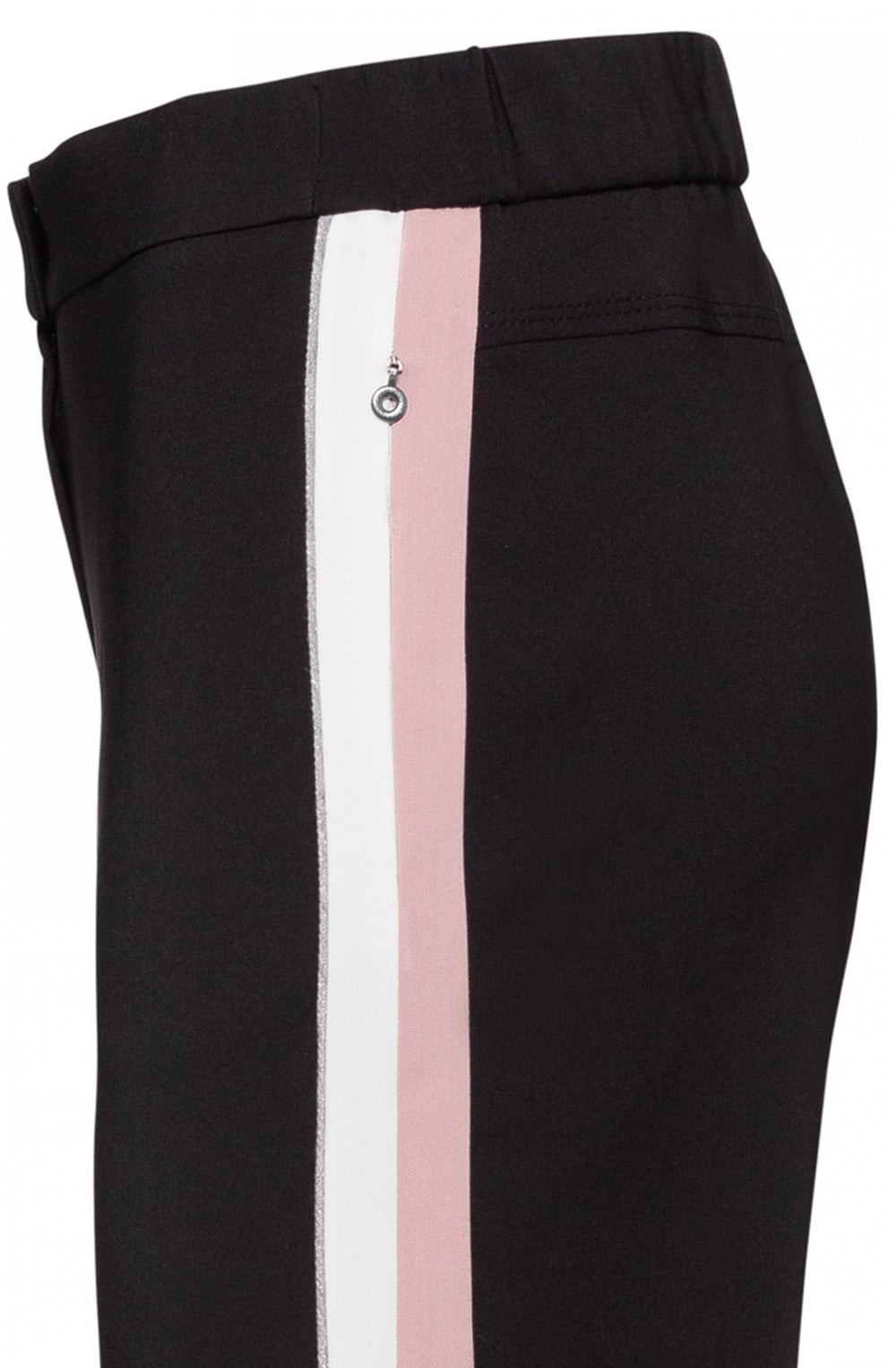 Black Stripe Detailed Trousers
