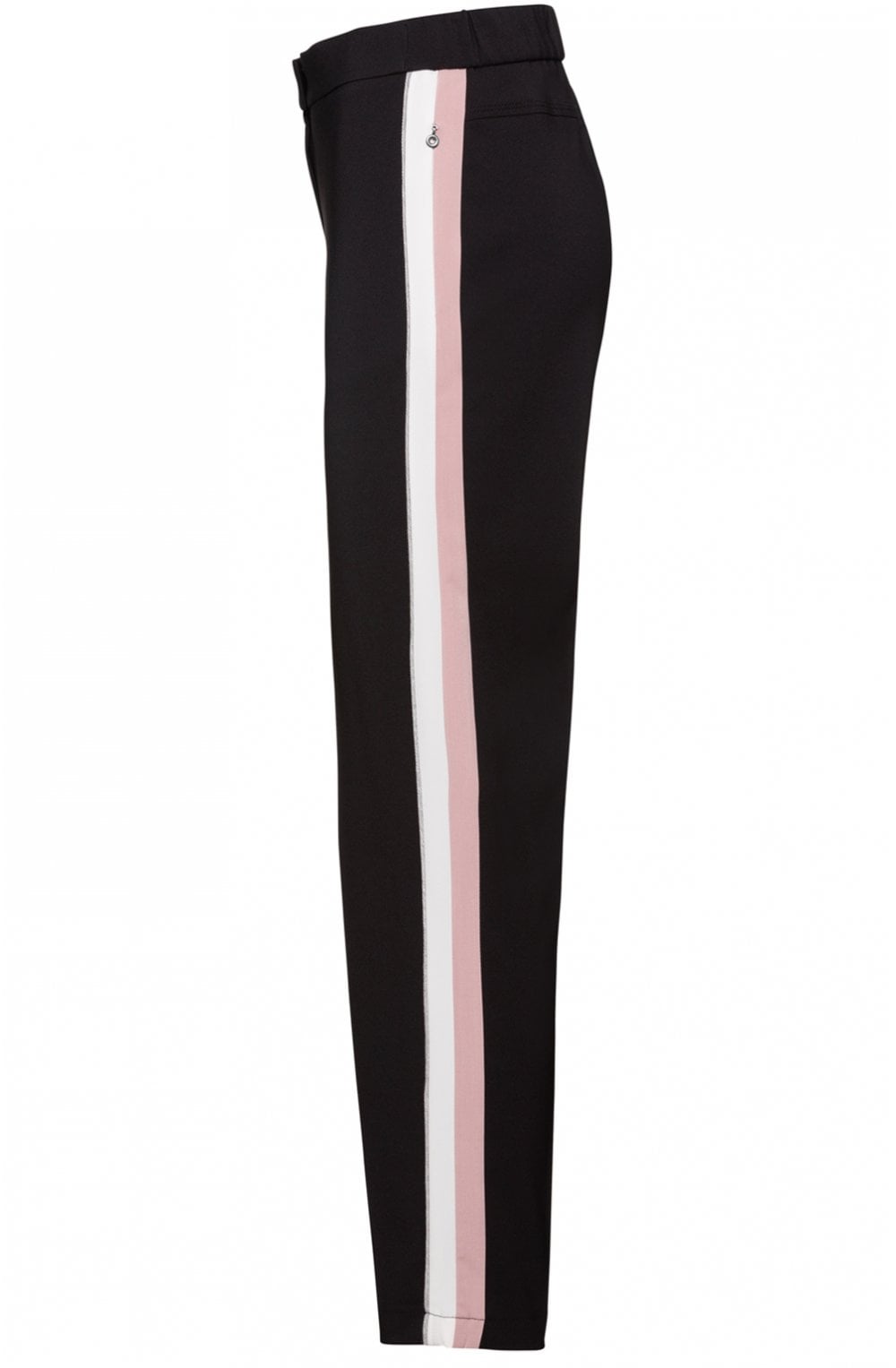 Black Stripe Detailed Trousers