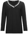 Black V Neck Top