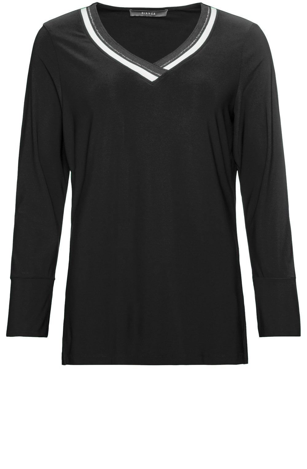 Black V Neck Top