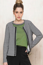 Black & White Dog Tooth Jacket