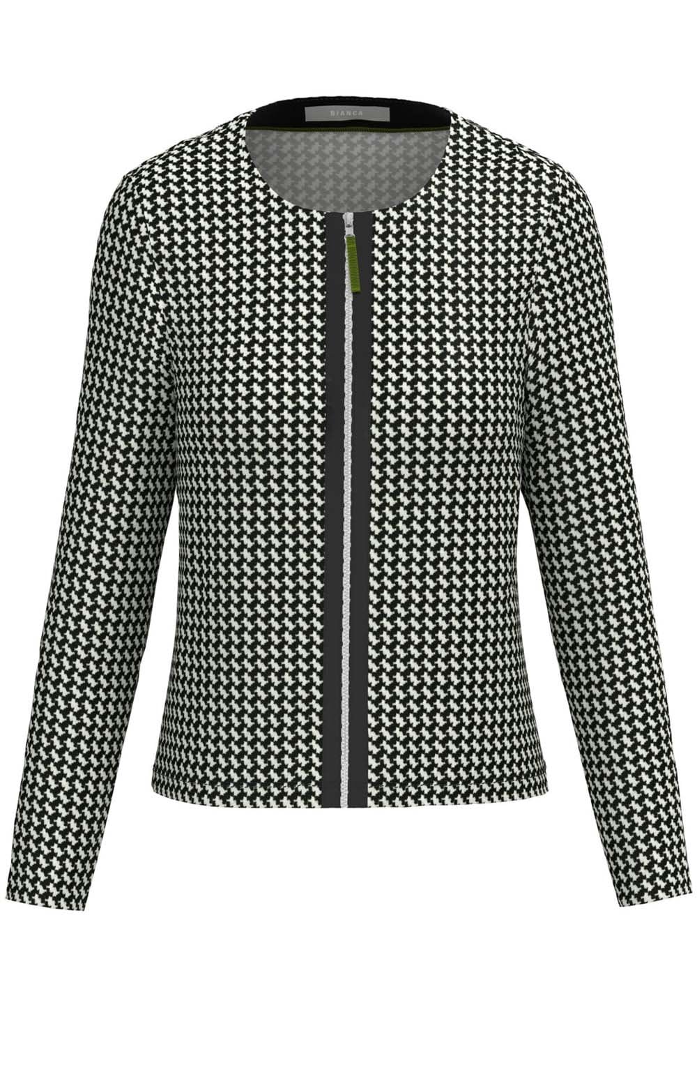 Black & White Dog Tooth Jacket