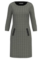 Black & White Dog Tooth Pattern Dress