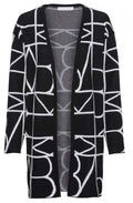 Black & White Patterned Cardigan