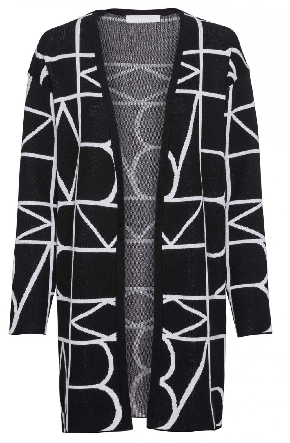 Black & White Patterned Cardigan
