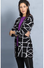 Black & White Patterned Cardigan