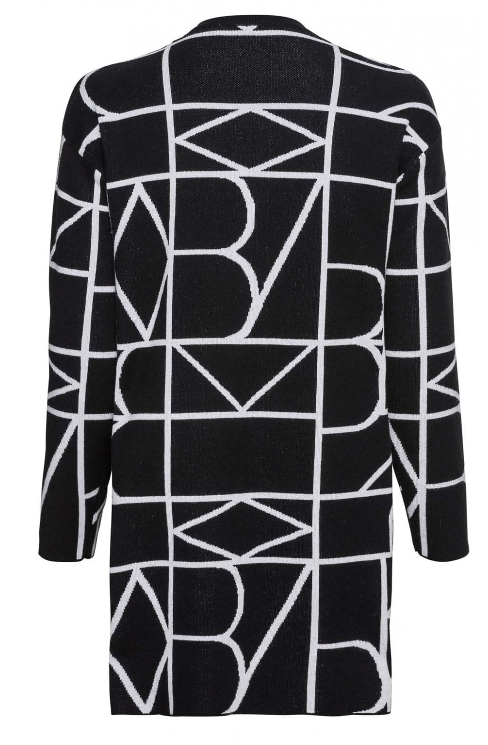 Black & White Patterned Cardigan