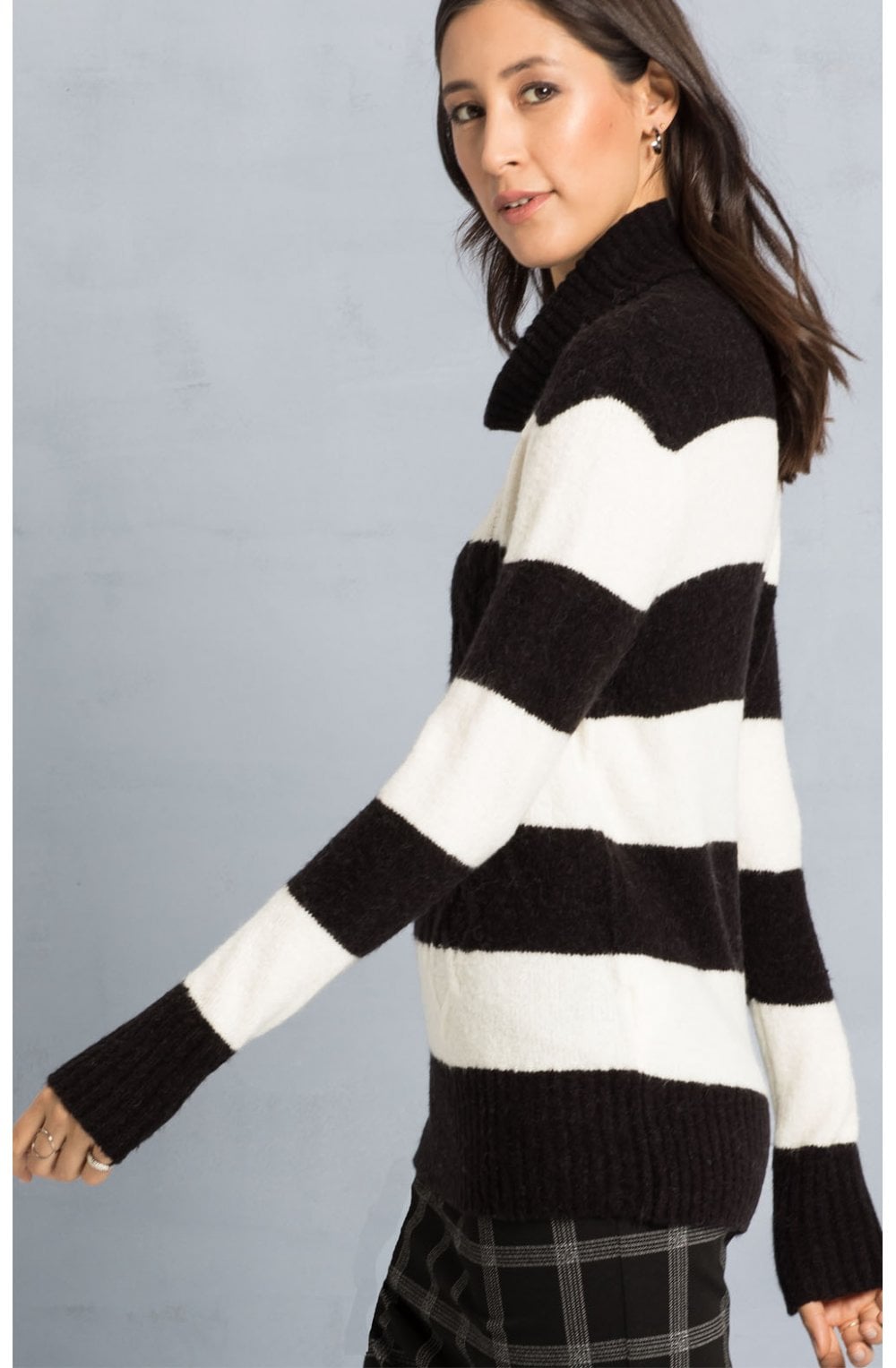 Black & White Striped Jumper
