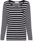 Black & White Striped Top
