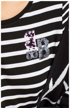 Black & White Striped Top