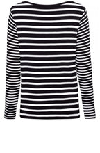Black & White Striped Top