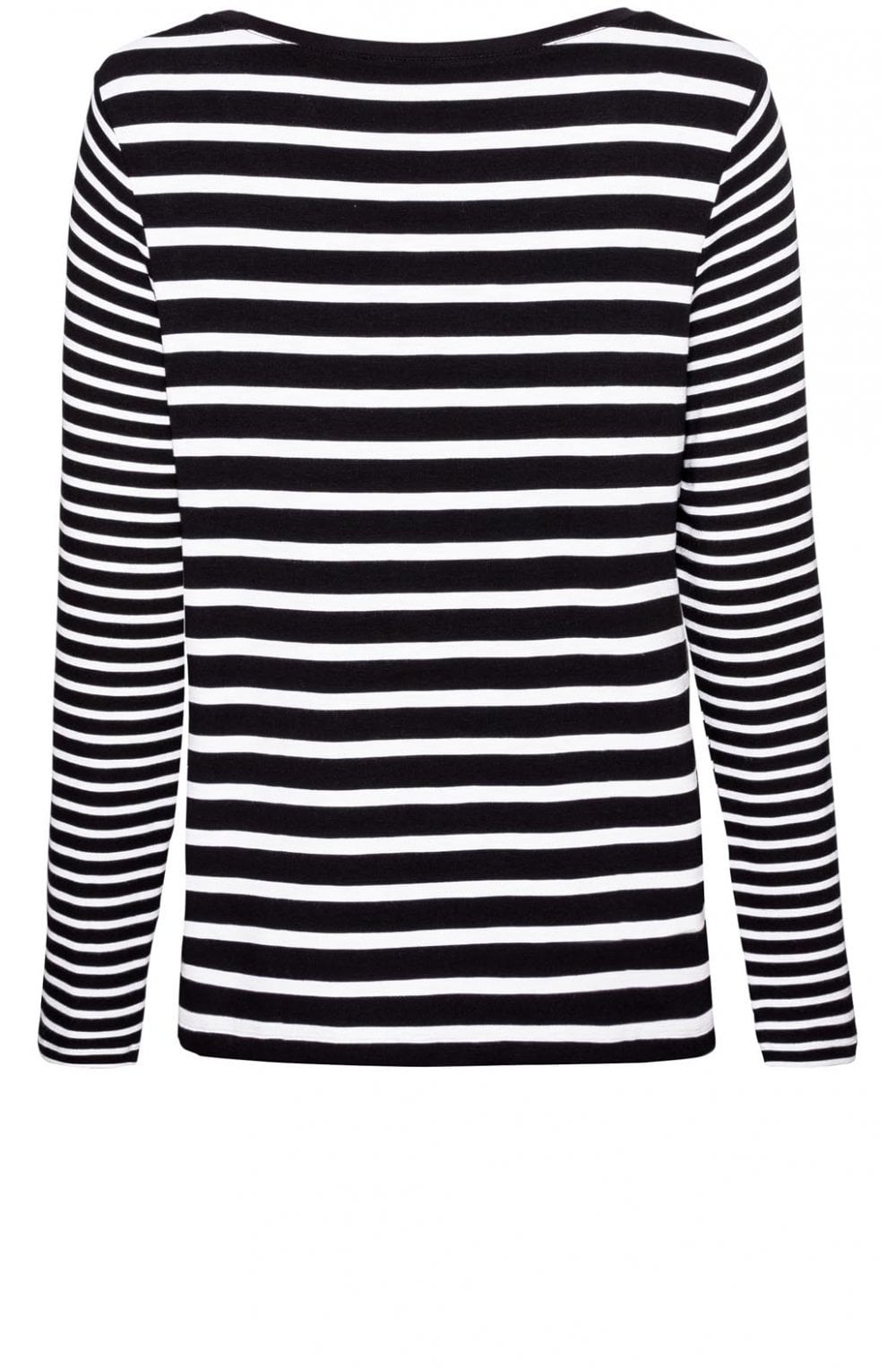 Black & White Striped Top
