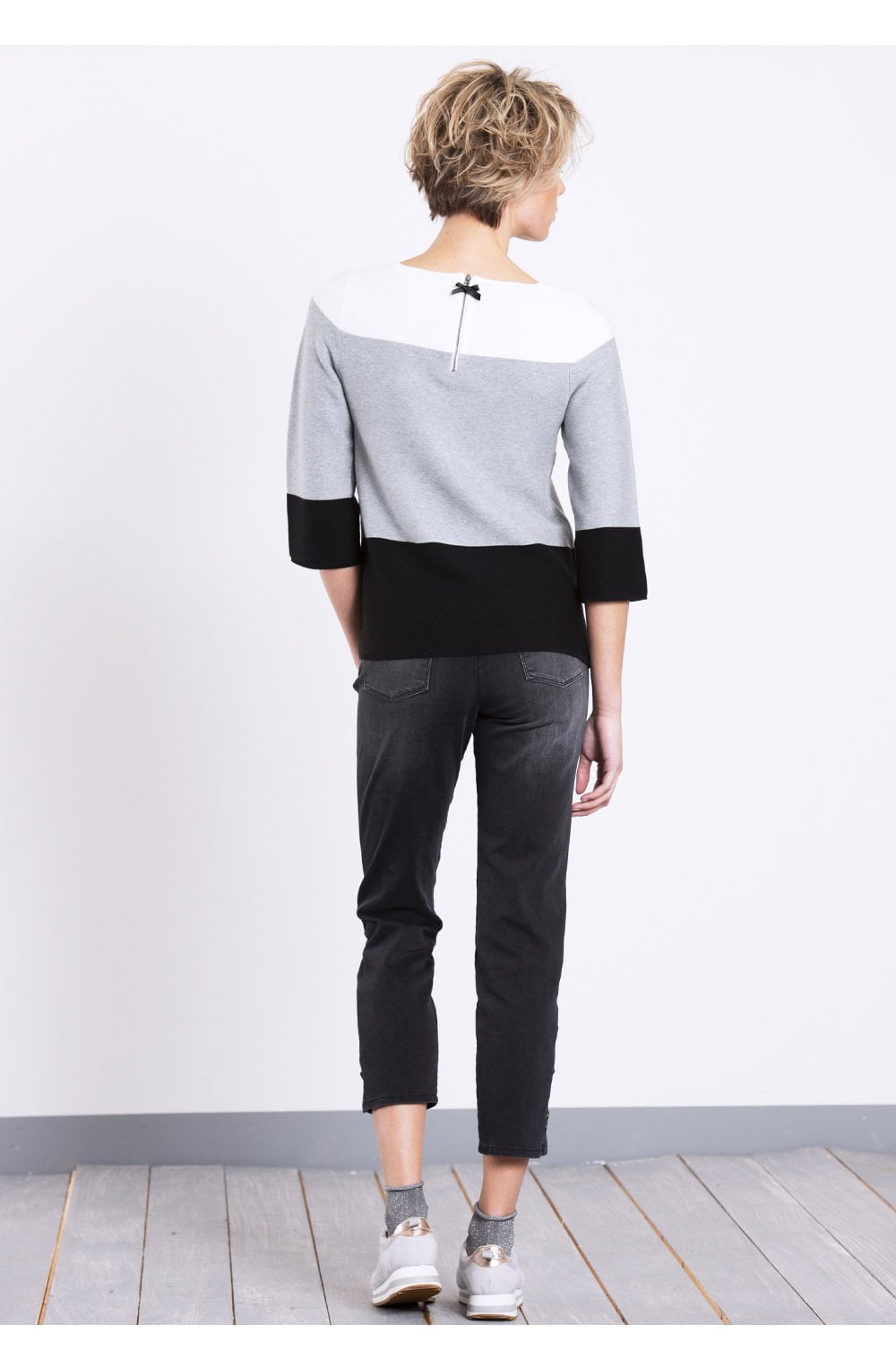 Block Design Sweater