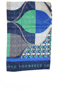 Blue and Green Love Yourself Delos Scarf