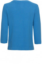Blue Fine Ribbed Top