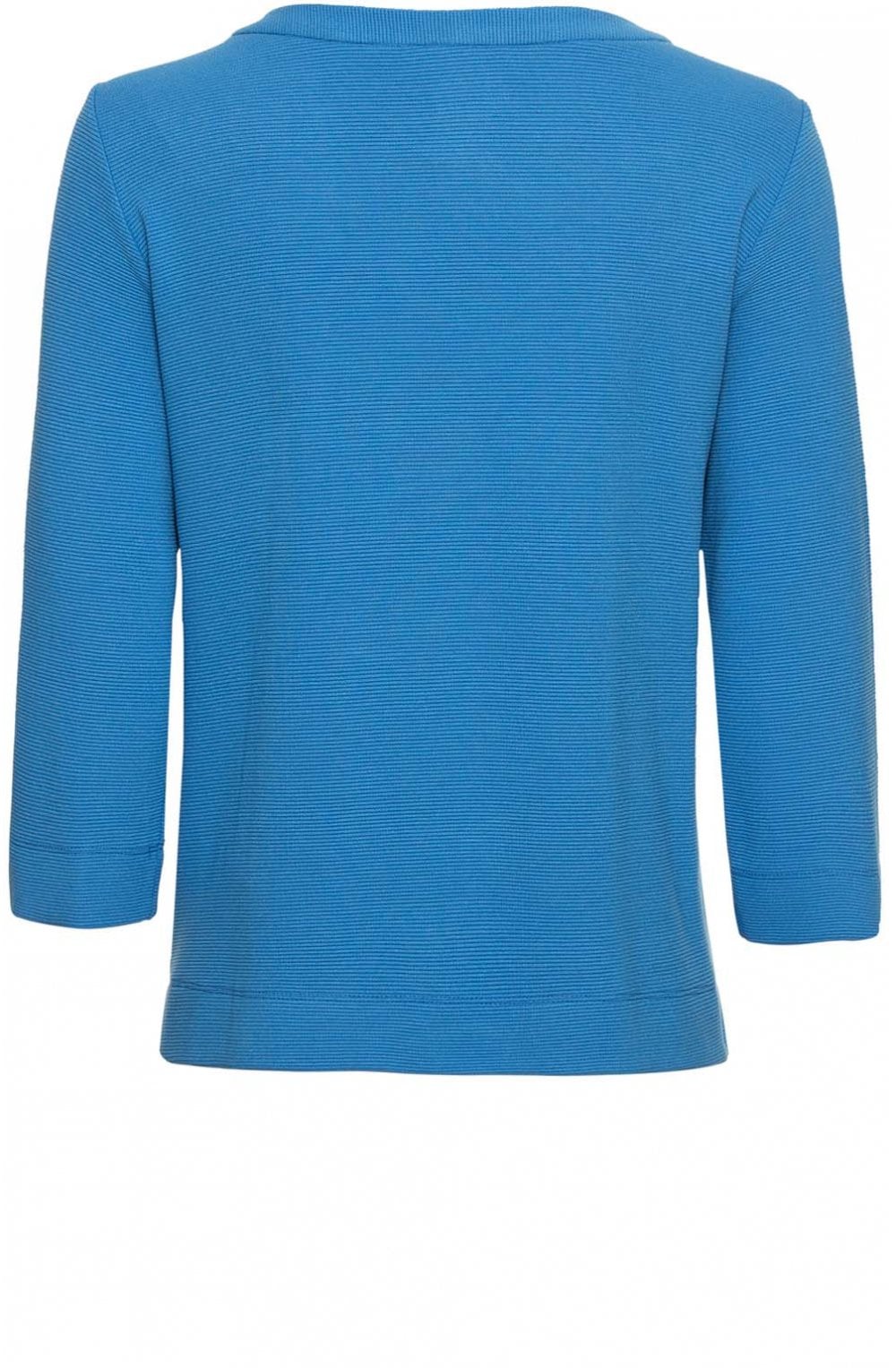 Blue Fine Ribbed Top
