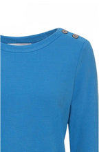 Blue Fine Ribbed Top