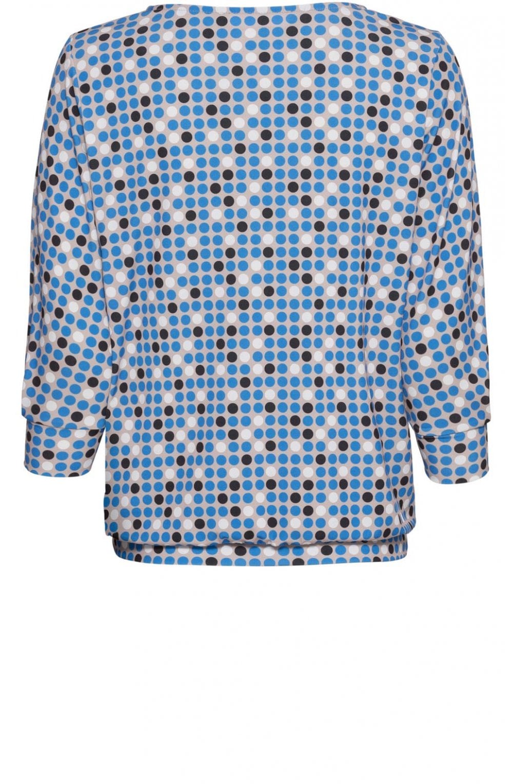Blue Spot Print Top
