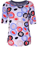 Bold Circular Print T Shirt