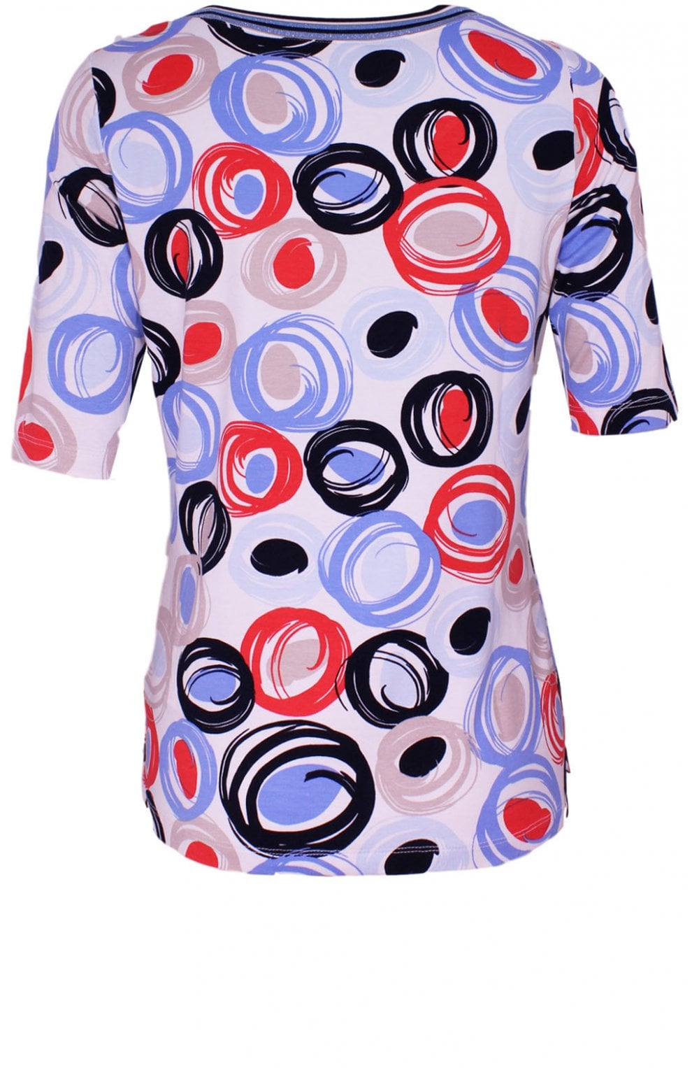 Bold Circular Print T Shirt