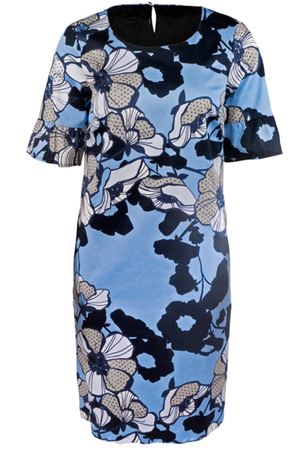 Bold Floral Print Dress