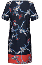 Bold Floral Print Shift Dress