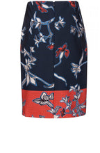 Bold Floral Print Skirt