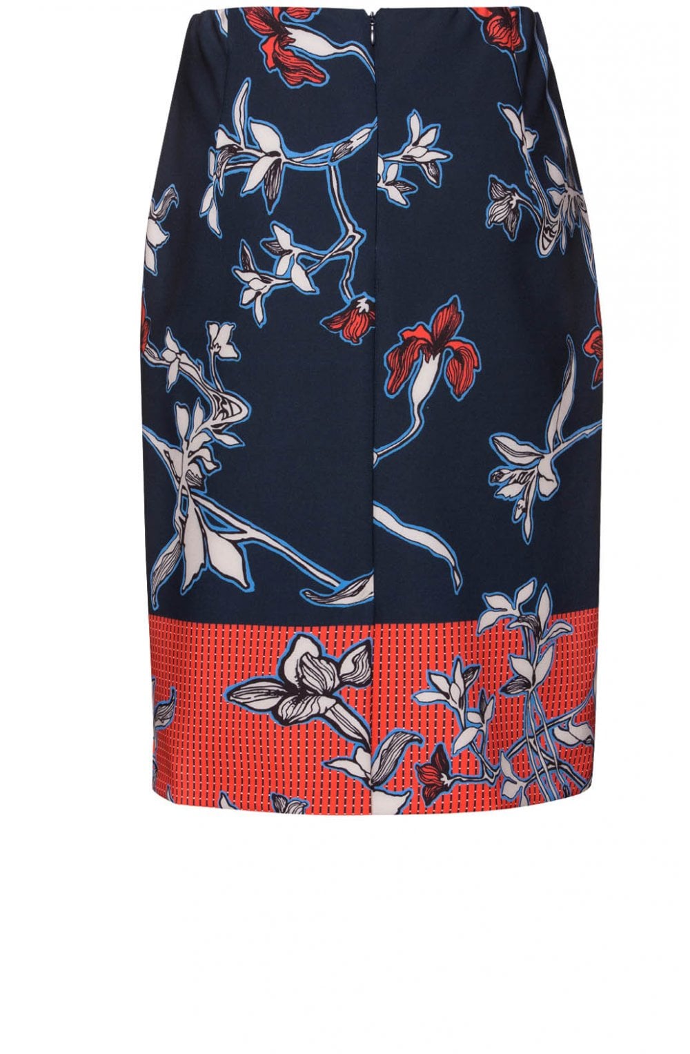Bold Floral Print Skirt