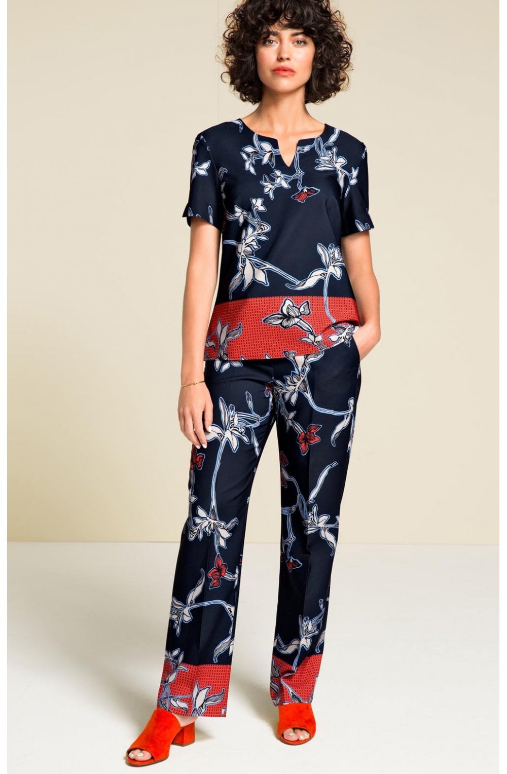 Bold Floral Print Top