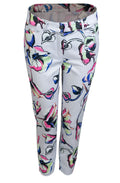 Bold Floral Print Trousers