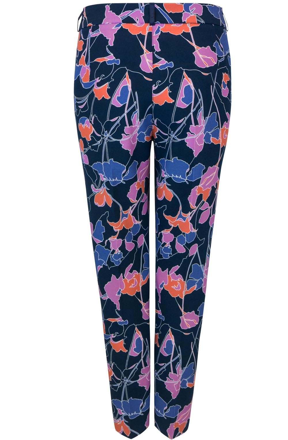 Bold Floral Print Trousers