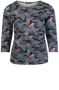 Bold Pattered Jersey Top