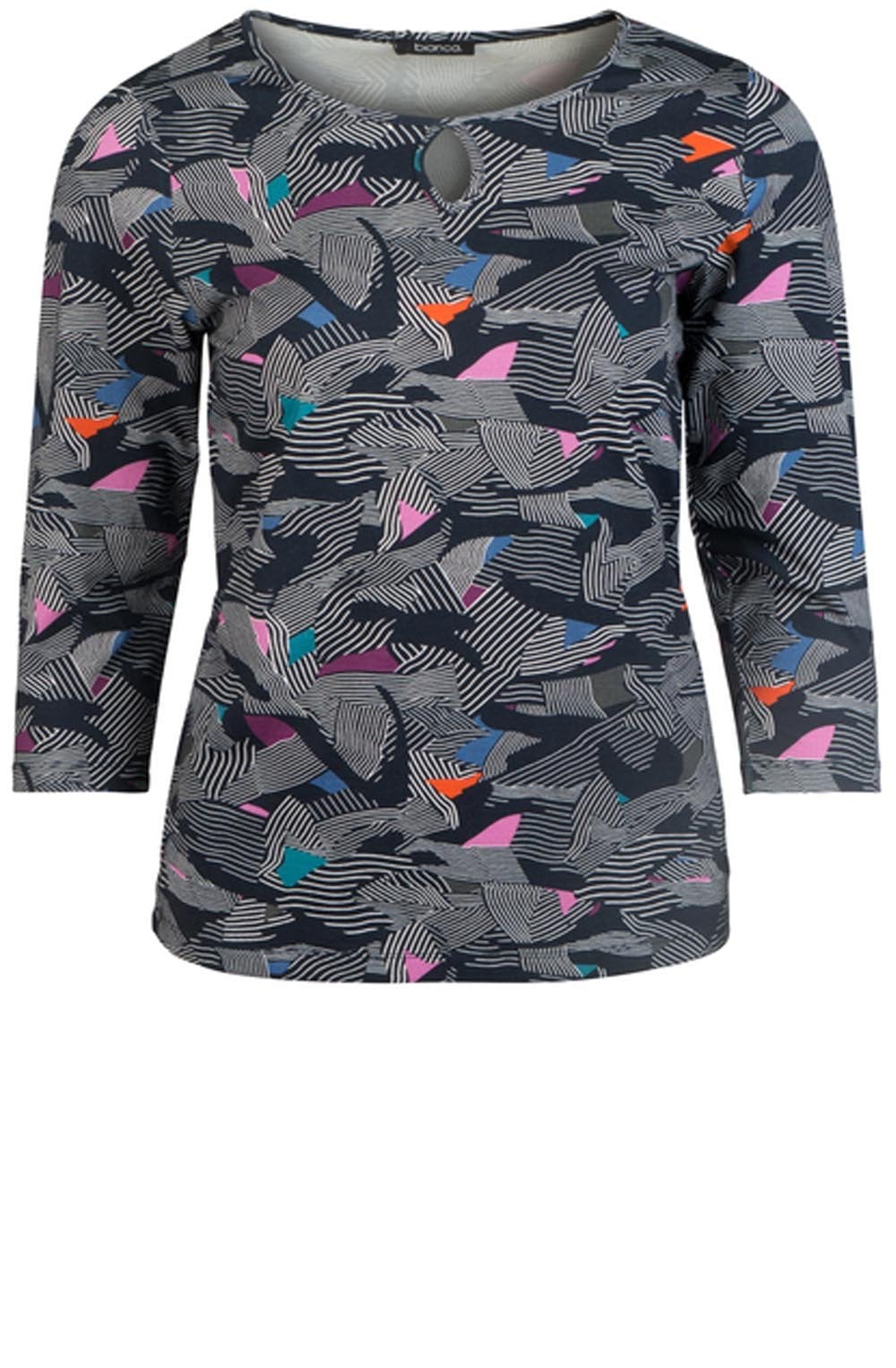 Bold Pattered Jersey Top