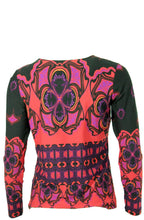 Brightly coloured patterned top