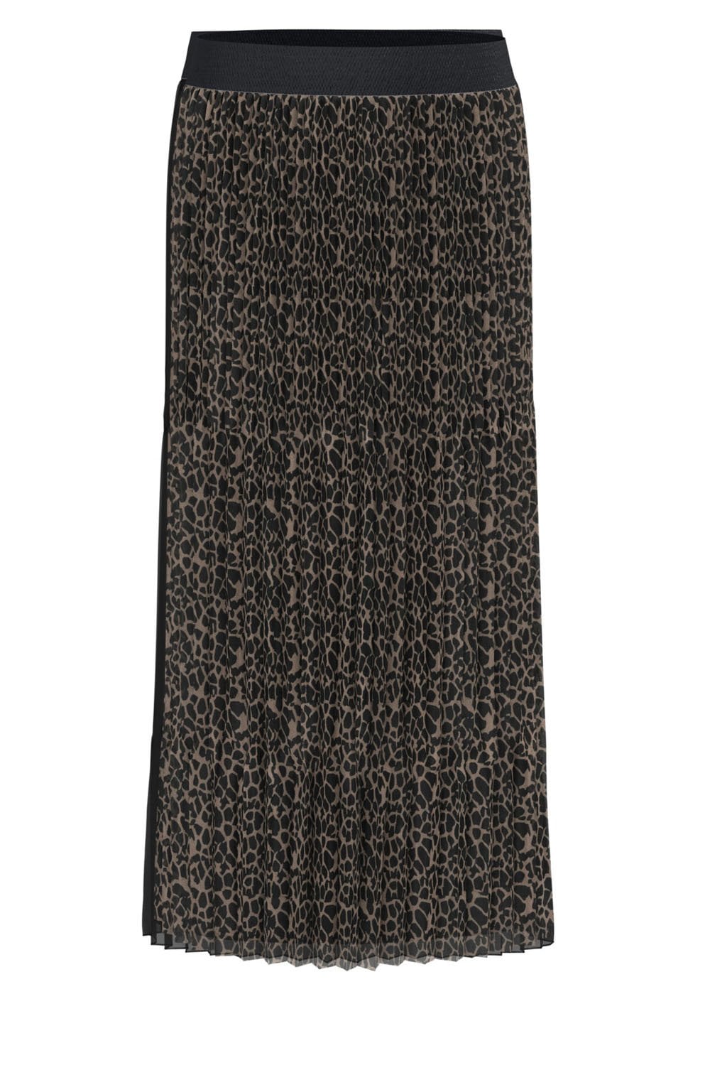 Brown Leopard Print Skirt