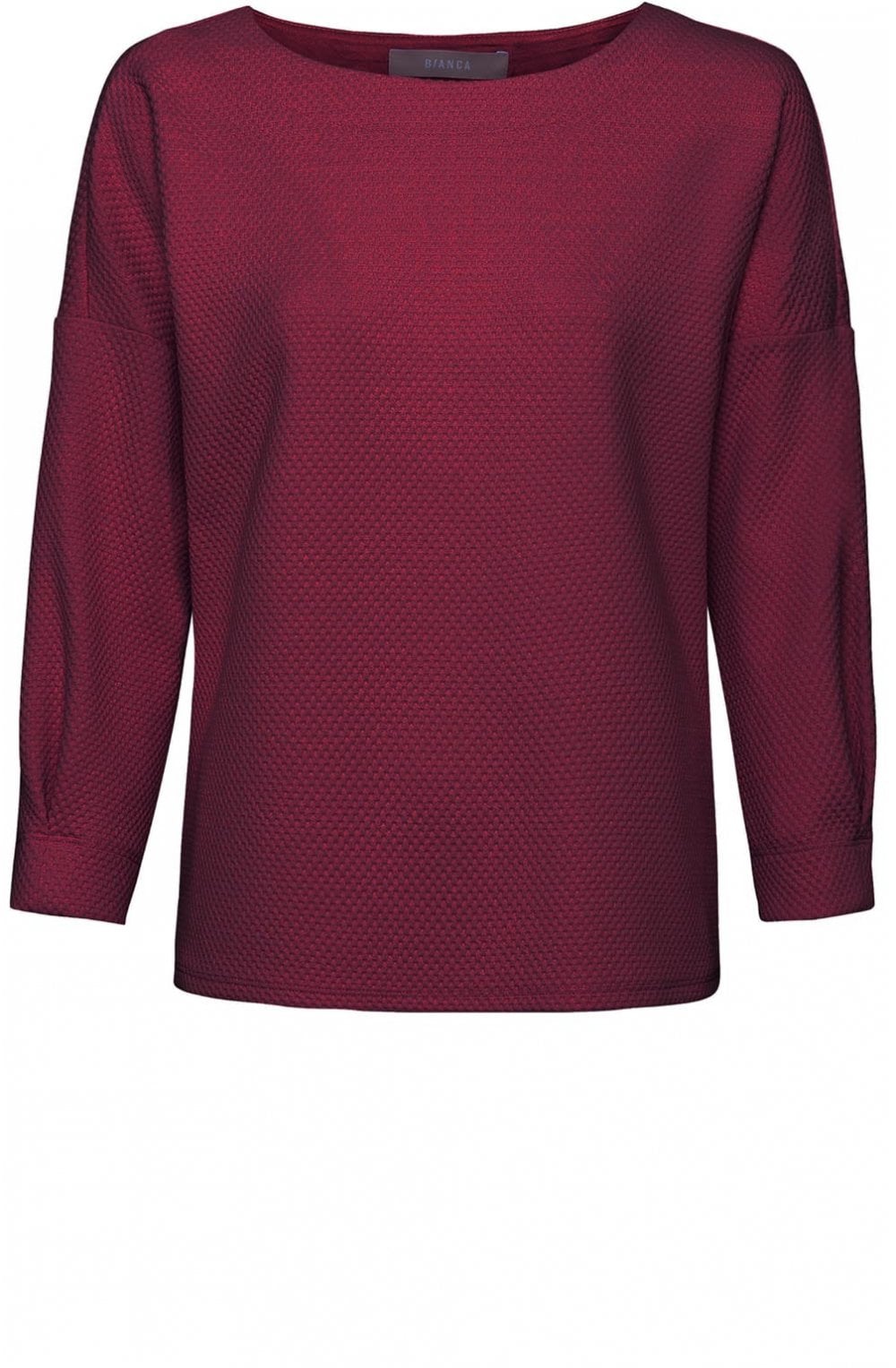 Burgundy Embossed Top